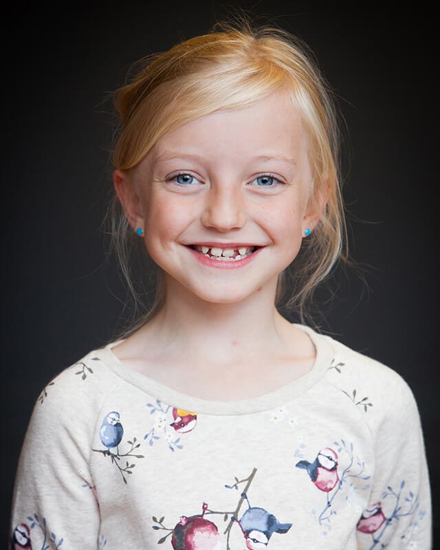 Cutie w a few teeth missing